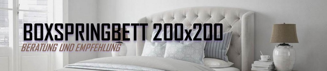 Boxspringbett 200×200